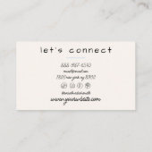 Retro Hand getrokken Kleurrijke Strepen Pastel Boh Visitekaartje (Achterkant)