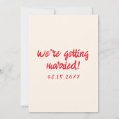 Retro Hand getrokken rode eigenzinnige taart Moder Kaart (Achterkant)