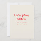 Retro Hand getrokken Rood eigenzinnige Taart Moder Kaart (Achterkant)