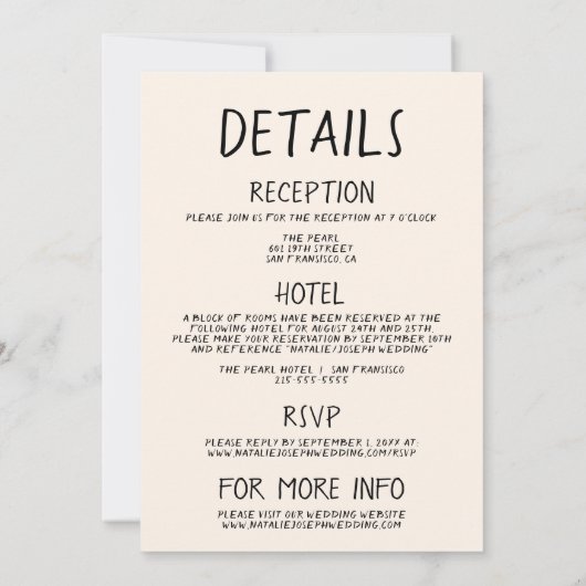 Retro Hand getrokken Sketchy eigenzinnig Alles in  Kaart (Achterkant)