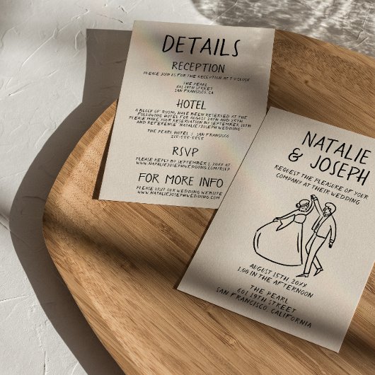 Retro Hand getrokken Sketchy eigenzinnig Alles in Kaart