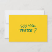 Retro Hand Written Drawn Colorful Funky Wedding  RSVP Kaartje (Achterkant)