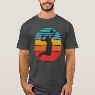 Retro handbal beachvolleybal sporten grappige vrie t-shirt