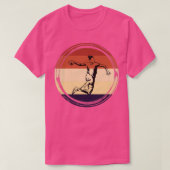 Retro handbal wit handbal t-shirt (Design voorkant)