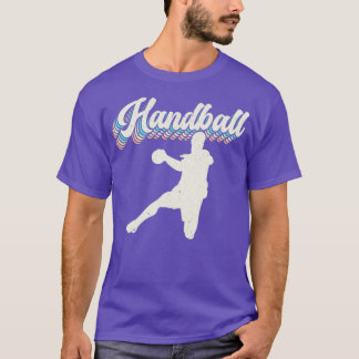 Retro Handball Player Handbalzoeker Sportbediende  T-shirt