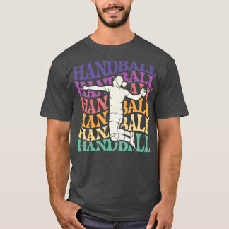 Retro Handball Player Handbalzoeker Sportbediende  T-shirt