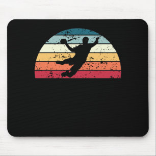 Retro Handball Sunset sport Zonneoptocht Muismat