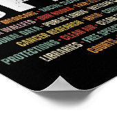 Retro Handen Uit Protest Public Lands Medicare Par Poster (Hoek)