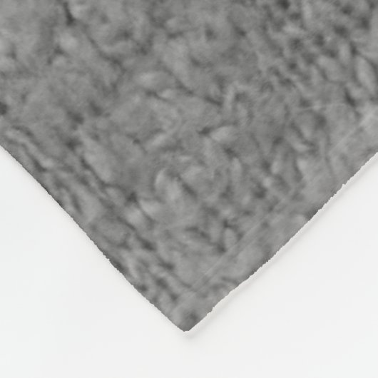 retro - handgebreide zwarte en witte strepen fleece deken (Hoek)