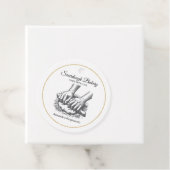  retro handgemaakte Sourdough bakkerij voor bakker Bedankjes Labels (In situ)