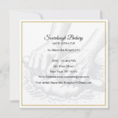  retro handgemaakte Sourdough bakkerij voor bakker Bedankkaart (Achterkant)