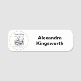 retro handgemaakte Sourdough bakkerij voor bakker Naamplaatje