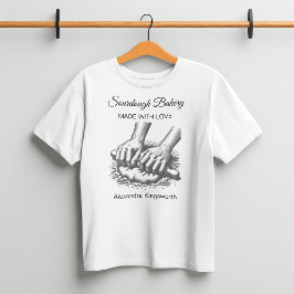 retro handgemaakte Sourdough bakkerij voor bakker T-shirt