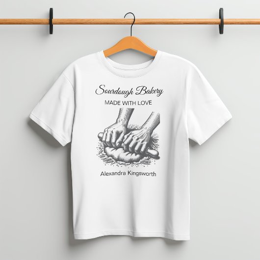  retro handgemaakte Sourdough bakkerij voor bakker T-shirt