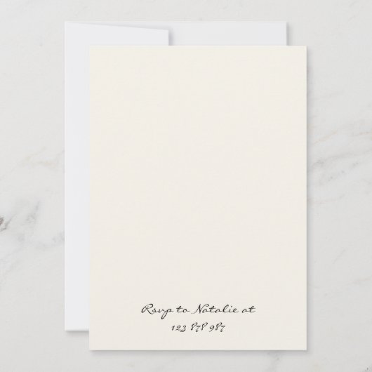 Retro handgeschreven getekend eigenzinnige brunch kaart (Achterkant)