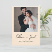 Retro handgeschreven getekende taart eigenzinnige kaart (Staand voorkant)