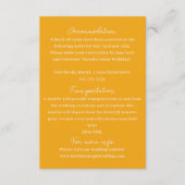 Retro handgeschreven kleurrijke moderne bruiloft d informatiekaartje (Voorkant)