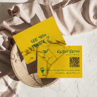 Retro Handgeschreven Kleurrijke QR Code Huwelijk