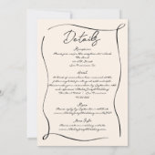 Retro handgeschreven Schattige getekend alles in é Kaart (Achterkant)