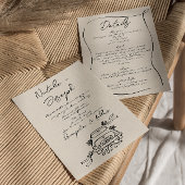 Retro handgeschreven Schattige getekend alles in é Kaart