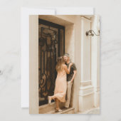 Retro Handgeschreven Whimsical Groene Bruiloft Kaart (Achterkant)