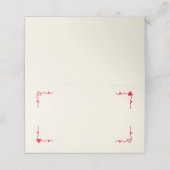 Retro Handgeschreven Whimsical Plaatskaartje (Buitenkant ongevouwen)