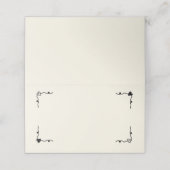 Retro Handgeschreven Whimsical Plaatskaartje (Buitenkant ongevouwen)