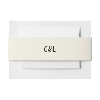 Retro Handgeschreven Whimsical Uitnodigingen Wikkel