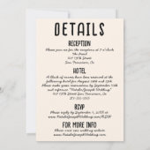 Retro handgetekende Lijsten cocktail alles in één Kaart (Achterkant)