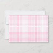 Retro handgetekende roze en blauw Afstuderen Bedankkaart (Achterkant)