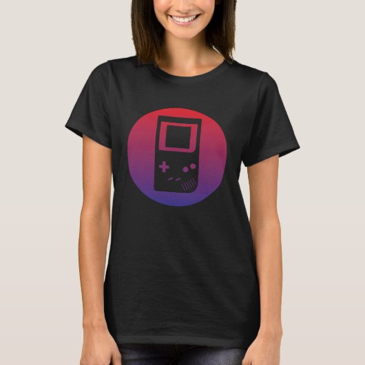 Retro Handheld Gaming Console Gamer Papa Kleding T-shirt (Voorkant)