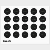 Retro Handies Piek Ronde Sticker (Vel)