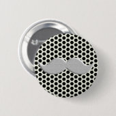 Retro Handlebar Mustache Mustache Ronde Button 5,7 Cm (Voorkant /achterkant)
