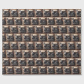 Retro Handmatige Typewriter Cadeaupapier (Vlak)