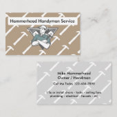 Retro Handyman Service Visitekaartje (Voorkant / Achterkant)