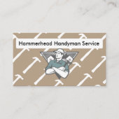 Retro Handyman Service Visitekaartje (Voorkant)