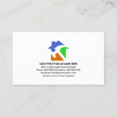 Retro Handyman Tools Motif, Odd Jobs Visitekaartje (Achterkant)