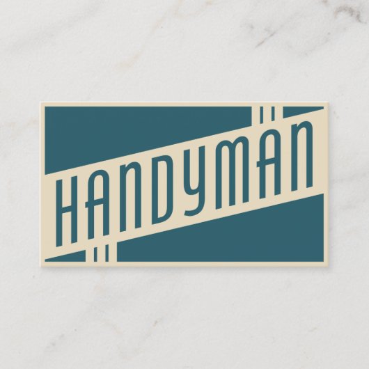retro handyman visitekaartje (Voorkant)