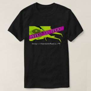 Retro Handz op Radio Black T-shirt
