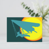 retro hang glider kaart (Staand voorkant)