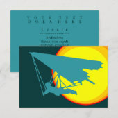 retro hang glider kaart (Voorkant / Achterkant)