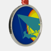 retro hang glider metalen ornament (Rechts)