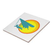 retro hang glider tegeltje (Zijkant)