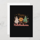 Retro Hanksmas Halloween Thanksgiving Kaart (Voorkant / Achterkant)
