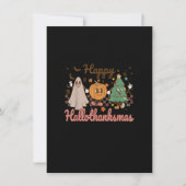 Retro Hanksmas Halloween Thanksgiving Kaart (Voorkant)