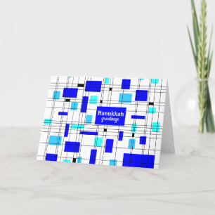 Retro Hanukkah-groeten Feestdagen Kaart