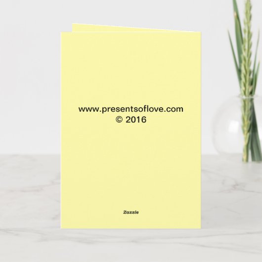 Retro Happy 10de Jubileum van Daisy Flowers Kaart (Achterkant)