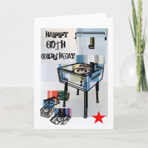 Retro Happy 60th Birthday Card Kaart