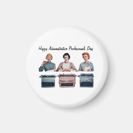 Retro Happy Administrative Professionals Day  Magneet