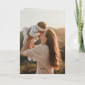 Retro Happy Birthday 6 Photo Kaart (Achterkant)